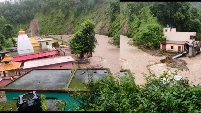 यम्केश्वर में बारिश की तबाही बादल फटने से वृद्धा की मौत प्रशासन हाई एलर्ट मोड़ पर