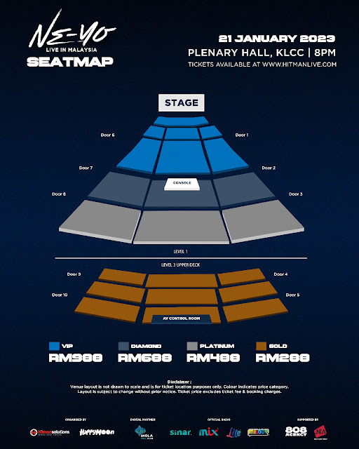 NE-YO LIVE IN MALAYSIA, TIKET KONSERT MULA DIJUAL PADA 5 DISEMBER 2022