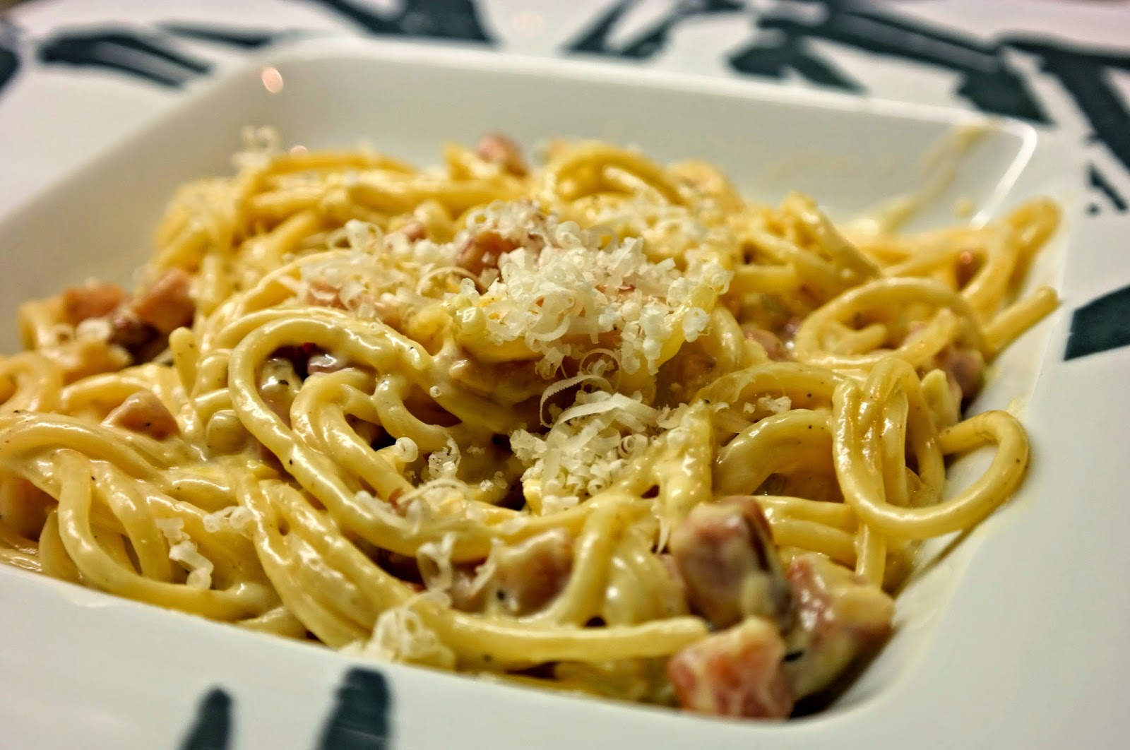 Prosty makaron carbonara