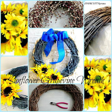 Summer Sunflower Grapevine Wreath