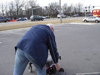 Jim loading Oscar