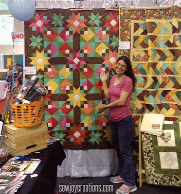 me and joyful blooms at Quilt Canada