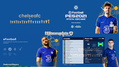 PES 2021 Menu Mod Chelsea FC 2021/22 by PESNewupdate