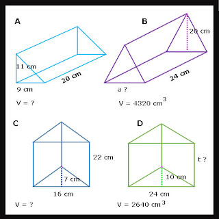 Soal Bangun Ruang Prisma Segitiga yang terdiri dari soal volume prisma segitiga Soal Bangun Ruang Prisma Segitiga plus Kunci Jawaban