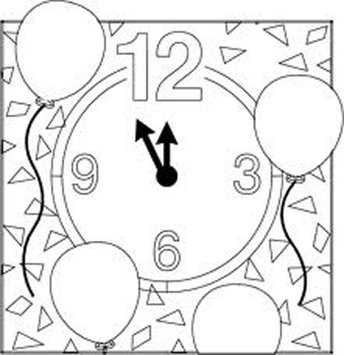2011 - Happy New Year Coloring Pages title=