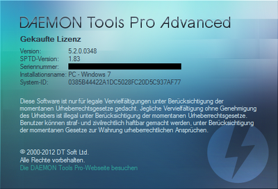 serial Daemon Tools Pro Advanced 5.2.0 Full 