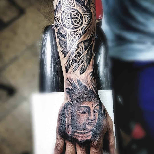 Tatuagens de Buddha: 30 ideias masculinas