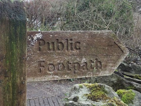 public footpath sign