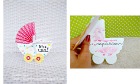 Shaped 'New Baby' cards with Sizzix By Jasleen Kaur