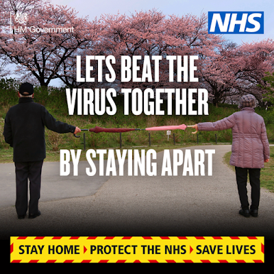 Beat the virus by staying apart UK Government advice