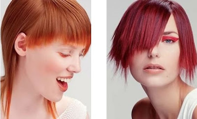 red hair color style trend for winter 2012