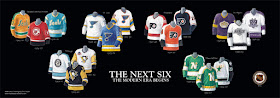 The Next Six jerseys NHL poster