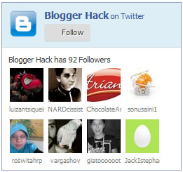 Adding Twitter Follower Box Widget  for Blogger