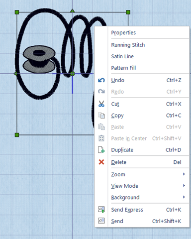 SuperDesigns can be saved with a lot of editing possibilities.