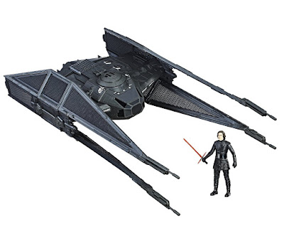 STAR WARS Episodio VIII Los Últimos Jedi - Tie Silencer de Kylo Ren | Nave + Figura | Hasbro 2017 | Película Disney | Force Link | JUGUETE CONTENIDO