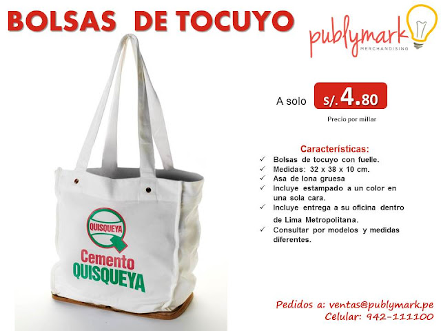 Bolsas de tocuyo