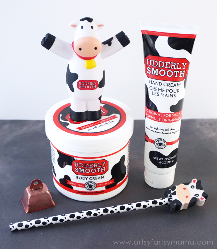 Udderly Smooth Gift Basket for a Moo-velous Teacher at artsyfartsymama.com