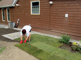 1509042 Sep 18 Barb Laying Sod