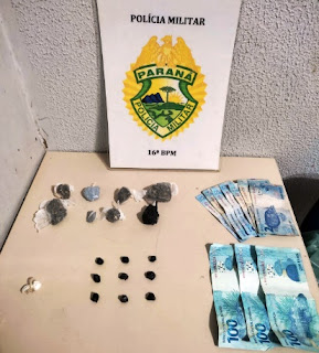 JOVEM DE 19 ANOS É PRESO VENDENDO DROGAS EM PITANGA