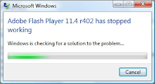 Trik Mengatasi Adobe Flash Player Has Stop Working