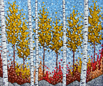 Autumn Sonata acrylic painting by artist aaron kloss