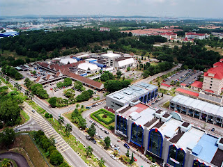Foto 12: Pemandangan udara pusat bandar Pasir Gudang