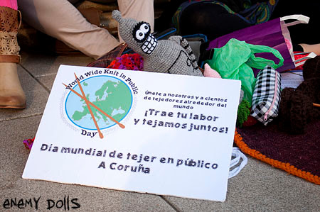 Día mundial de tejer en público A Coruña 2013 - WWKIPD A Coruña