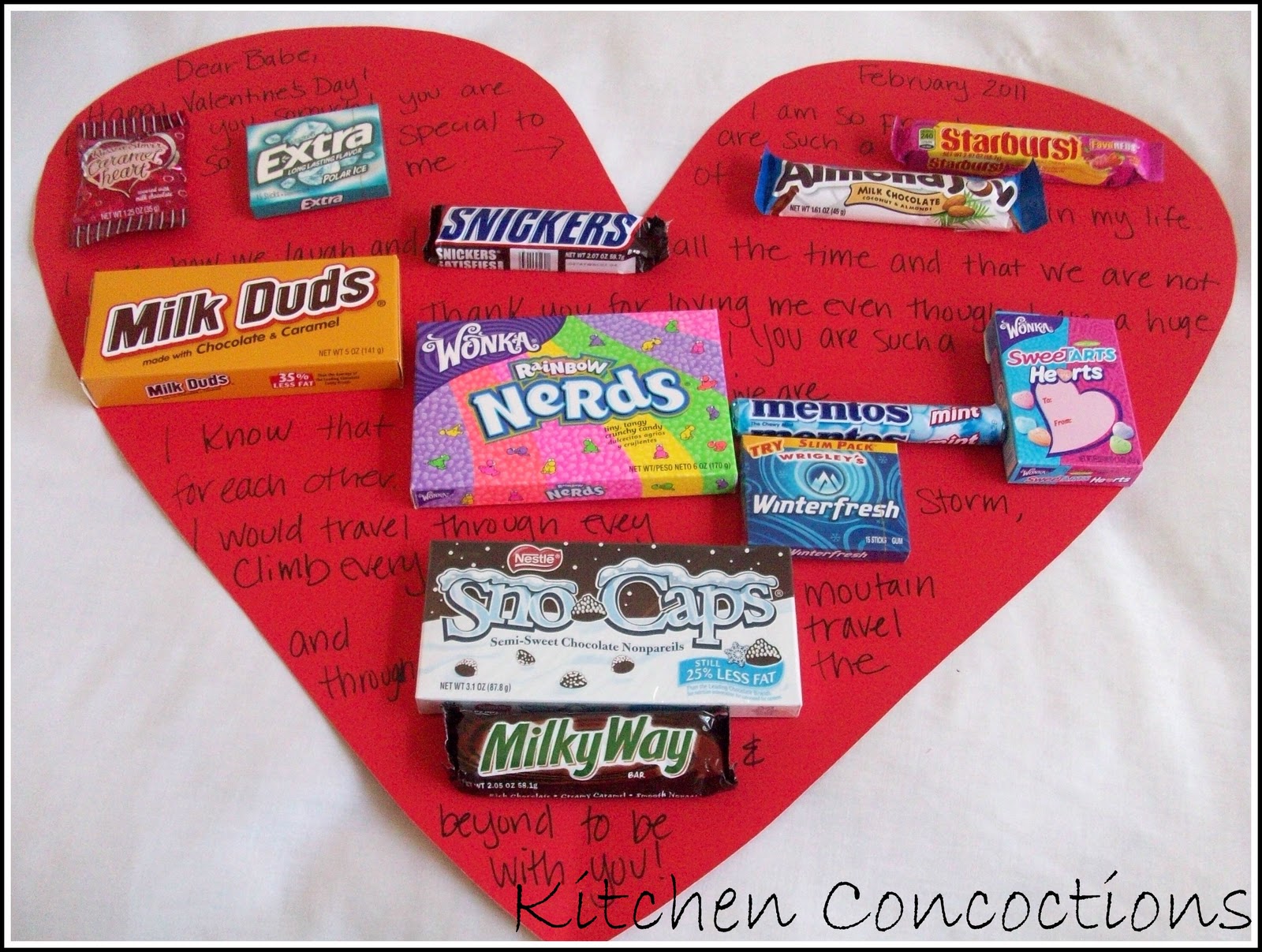 Kitchen Concoctions: How To: Valentine's Day Candy Cards