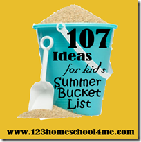 107 Kids Activities for Summer Bucket List