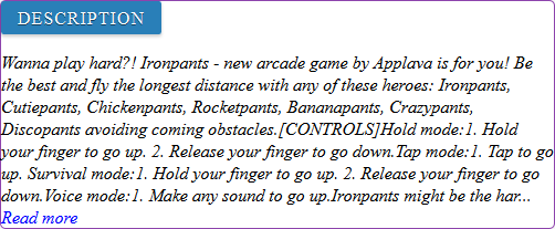 Ironpants game review