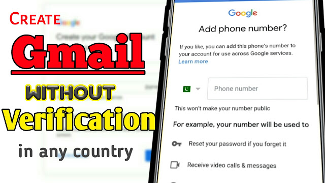 Create Unlimited Gmail Account Without Phone Number Verification