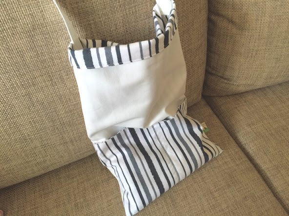 Easy  Reusable Grocery Bag Tote Tutorial.