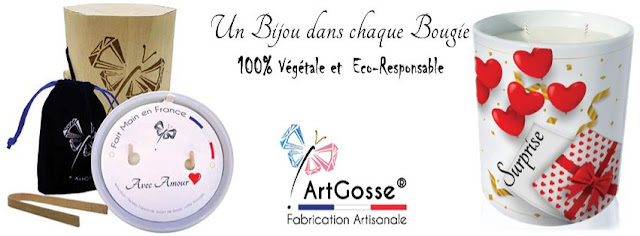 LA NOUVELLE BOUGIE BIJOUX DÉCO MADE IN FRANCE ! ART GOSSE