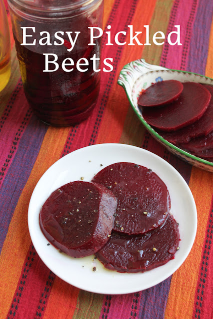 Food Lust People Love: These easy pickled beets are ready to eat in hours or will keep well chilled for weeks! Enjoy them straight from the jar or drizzled with olive oil and a sprinkle of black pepper, salad style.