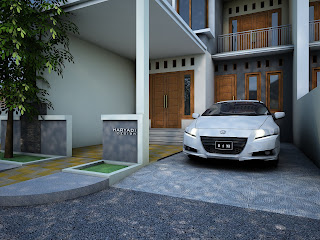 Bima Haryadi, Arsitektur, Universitas Gunadarma, Arsitek Indonesia, 3D Rumah Tinggal Minimalis, Kaca Sudut, SketchUp Render