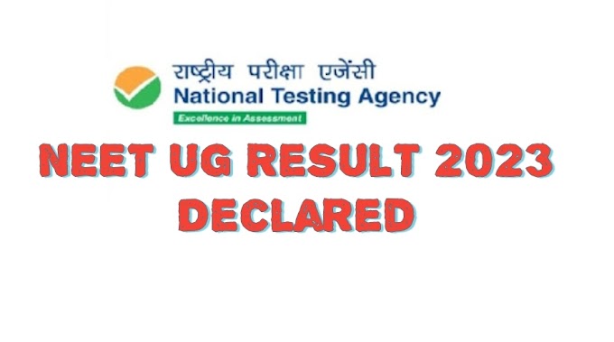 NEET UG 2023  Result declared