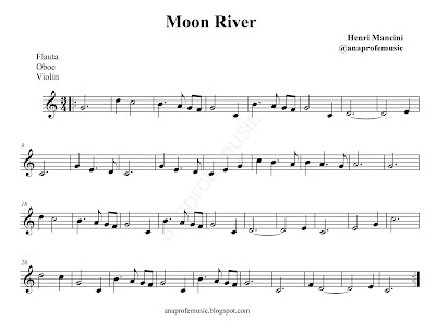partitura moon river anaprofemusic