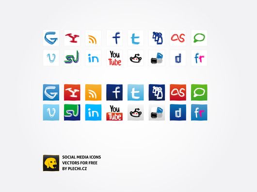 30 Free Hand Drawn Icon Sets 