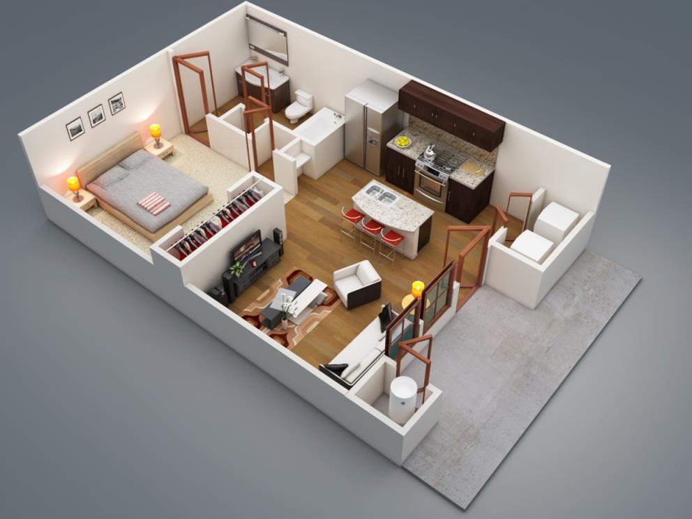 20 1 Bedroom Apartment Interior Design Ideas-2  Bedroom Apartment/House Plans 1,Bedroom,Apartment,Interior,Design,Ideas