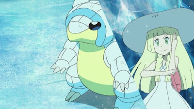 Pokemon Sol y Luna Capitulo 80 Temporada 20 Tormenta sandshrew, batalla doble en la cueva de hielo
