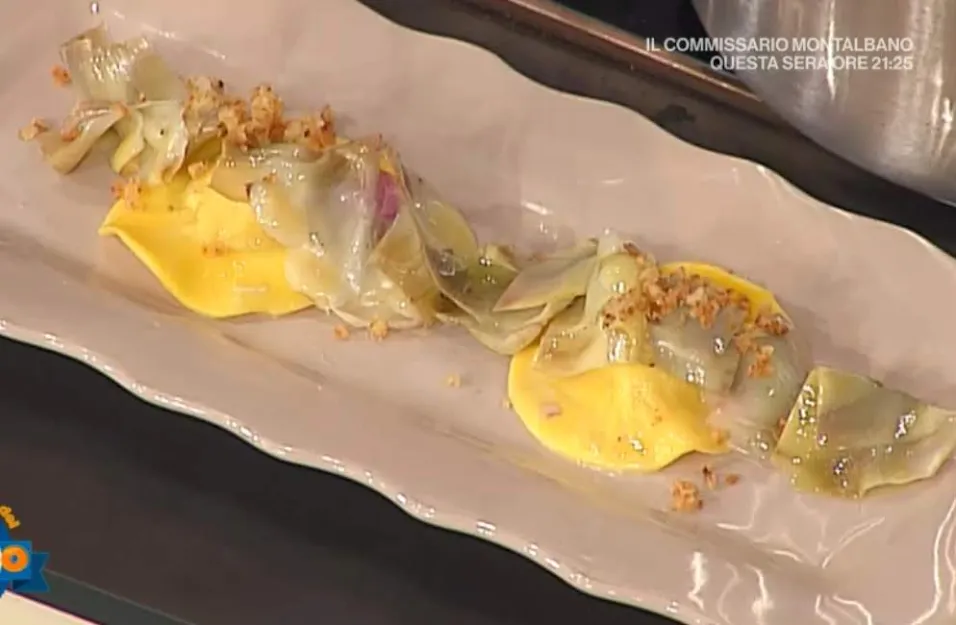 Ravioli di porchetta con carciofi