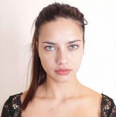 Check out this before picture of stunning Adriana Lima one of the most 