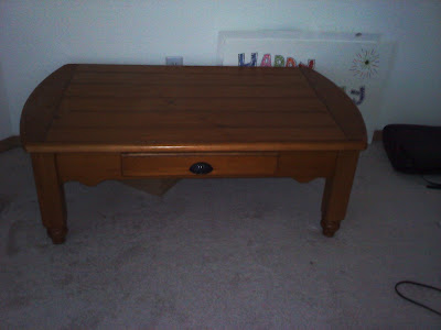 This is a wood coffee table