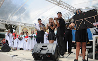 Coro e orquestra de alunos do Grêmio Musical Paquequer