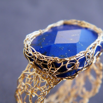 Handmade Royal Blue Lapis Lazuli Ring