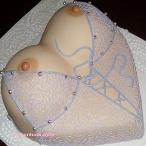 A boobs cake in Faridabad bakery