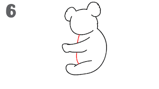 طريقة رسم حيوان الكوالا
