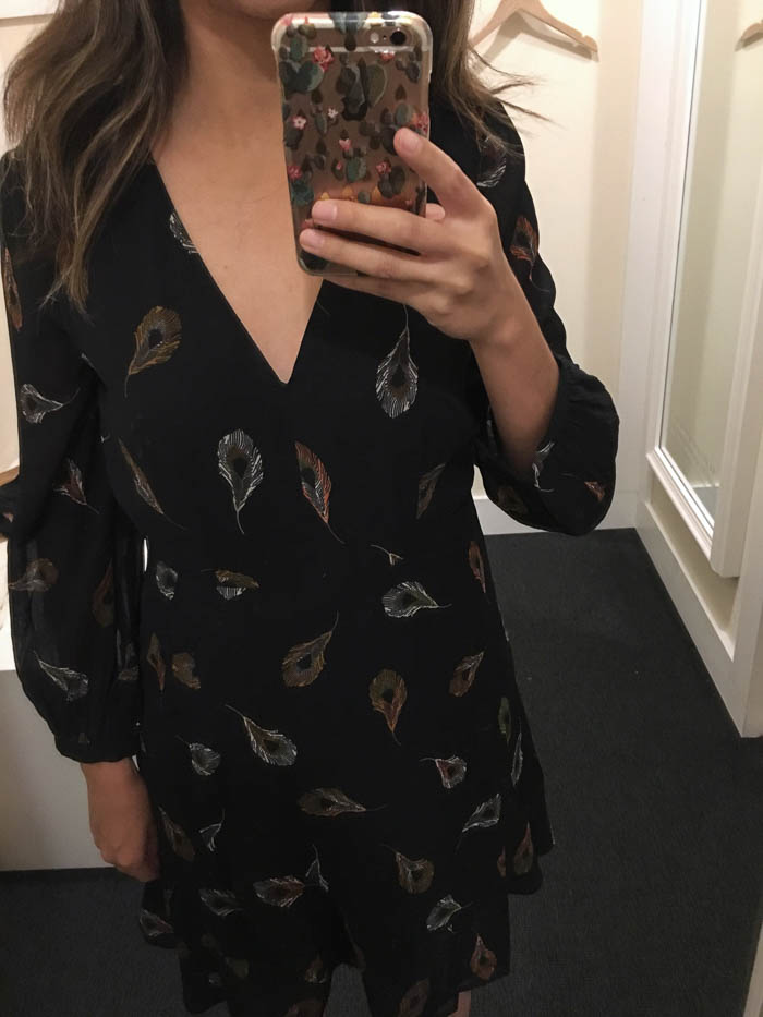 cute peacock print dress