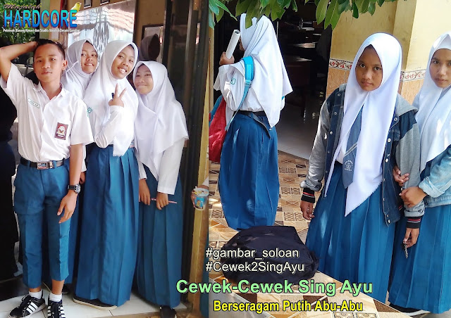 Gambar Siswa-Siswi SMA Negeri 1 Ngrambe (Cover Berseragam Putih Abu-Abu) - Buku Album Gambar Soloan Edisi 2.1