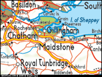Medway Map Political Regional